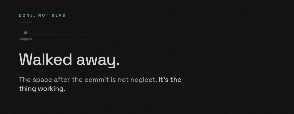Shipped And Walked Away