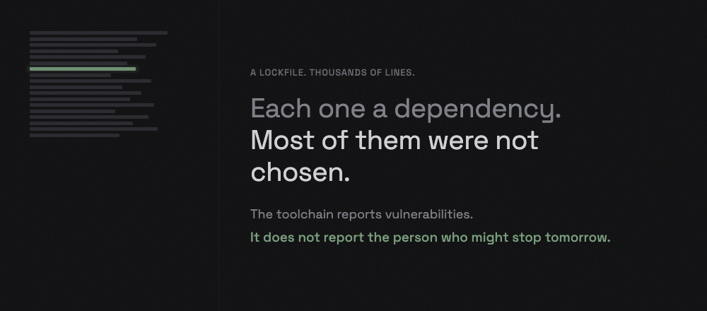 A Lockfile Is a List of People