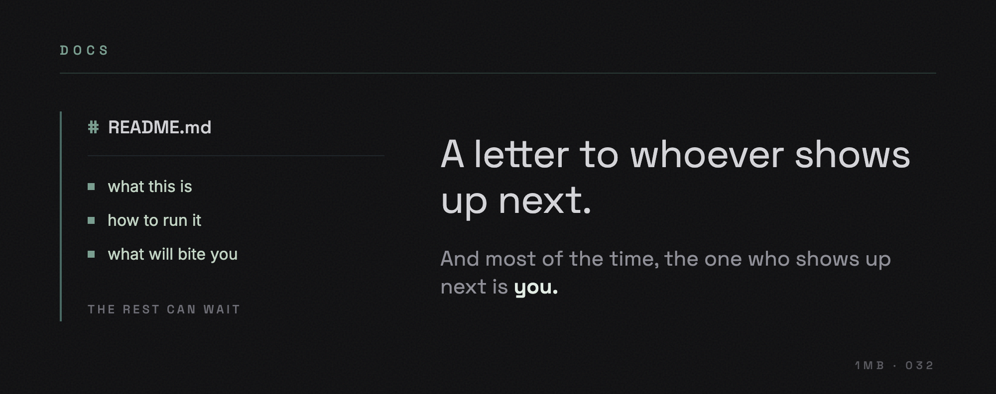 The Readme